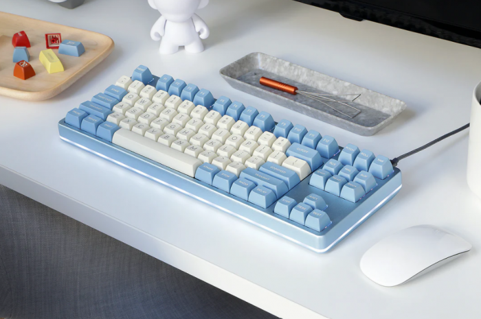 Das Moon-Modell ist in Hellblau und Weiß gehalten. (Bild: Drop/Screenshot: Golem.de)